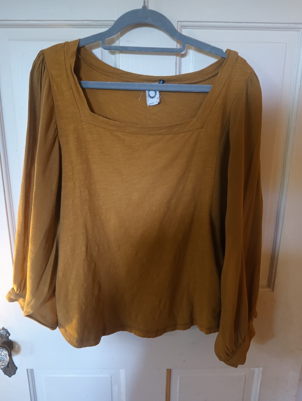 Anthropologie Akemi+Kin Square Neck Decker Top Size Large